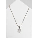 Urban Classics Small Dollar Necklace - Silver Color Cene