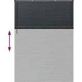 vidaXL Okenska roleta z zavesami Drugo Črna 155 x 220 cm Aluminij | Shoptok.si
