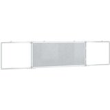  magnetna tabla zložljiva 200x40x1,7 cm aluminij, (21413936) | Shoptok.si