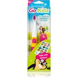 Brush Baby Go-Kidz baterijska zobna ščetka od 3 let Pink/Blue 1 kos | Shoptok.si
