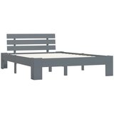 Furnova Posteljni okvir siv iz trdne borovine 120x200 cm, (21936008) | Shoptok.si