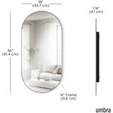 Umbra Stensko ogledalo 46x91 cm Hubba – | Shoptok.si