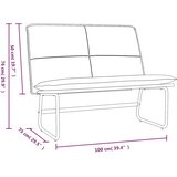  Klupa krem 100 x 75 x 76 cm od umjetne kože | shoptok.hr