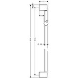 Hansgrohe 27609000 Unica pomična tuš konzola 900 mm | Shoptok.si