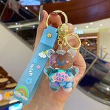 Generic Cute Keychain Kawaii Bear Liquid Floating Keychain Backpack Charm Wrist Bracelet Keychain Girls Women's, (21066454) | Shoptok.si