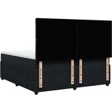 vidaXL Box spring postelja z vzmetnico črna 180x200 cm žamet | Shoptok.si
