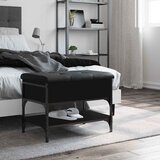  Klupa za cipele crna 62 x 42 x 45 cm od konstruiranog drva | shoptok.hr
