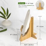 ANBOXIT 3x bambusovo stojalo za krožnike 20,3cm | Shoptok.si