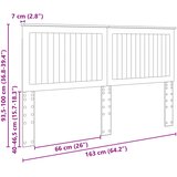  Uzglavlje s uzglavljem Crni hrast 160 cm Konstruirano drvo | shoptok.hr