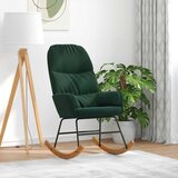  Ljuljačka stolica tamnozeleni baršun | shoptok.hr