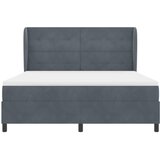 Krevet s opruga kutije Tamno siva 200 x 180 cm Baršun | Eponuda.com