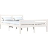  Posteljni okvir bel iz trdnega lesa 140x200 cm, (20601206) | Shoptok.si
