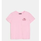Sinsay Pamučna majica s izvezenim tekstom | shoptok.hr