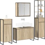  Set namještaja za kupaonicu Sonoma hrast Konstruirano drvo | shoptok.hr