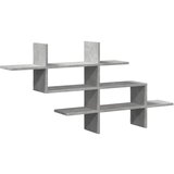 Maison Chic Stenska polica - Viseča Polica betonsko siva 124,5x18x60,5 cm iverna plošča, (21758784) Cene