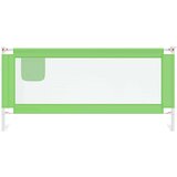 vidaXL Sigurnosna ograda za dječji krevet zelena 200 x 25 cm tkanina | shoptok.hr