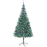 vidaXL Umestno božično drevo med 300 LED Zelena 210 cm PVC in Jeklo | Shoptok.si