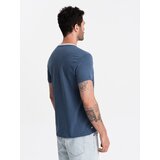 Ombre Men's T-shirt with raw finish - dark blue | Shoptok.si