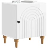  Noćni ormar 2 pcs Bijela visokog sjaja 43 x 34,5 x 50 cm | Eponuda.ba