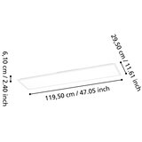 Eglo 901516-LED RGBW plafonski panel za površinsku montažu MORADILLO-Z LED/34W/230V 120x30 cm bela | Eponuda.com