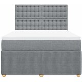  Krevet box spring s madracem svjetlosiva 160x200 cm tkanina | shoptok.hr