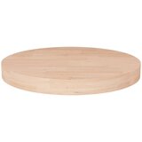 vidaXL Okrugla stolna ploča Ø40x4 cm netretirana masivna hrastovina | shoptok.hr