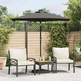 vidaXL Vrtni suncobran s čeličnom šipkom antracit 225 x 225 x 212 cm Cijene