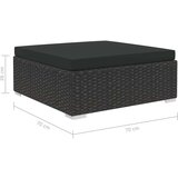  5-dijelna vrtna garnitura od poliratana s jastucima crna | shoptok.hr