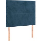 Maison Chic Posteljno vzglavje - Vzglavna omarica 2 kosa temno modro 80x5x78/88 cm žamet, (22077570) Cene