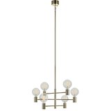 Markslöjd 106418 - Luster na šipci CAPITAL 6xE27/60W/230V mesing | Eponuda.com