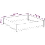  Ograda oko Travnjaka 100 x 100 x 20 cm Čelik Crna - Crna 100 x 100 x 20 cm 1 | shoptok.hr
