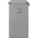  Sklopiva košara za rublje siva 64 5x34 5x59 cm umjetno platno | shoptok.hr