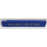 HEKA Zložljiv meter (napis: Najboljši stric, modre barve, 2 m) | Shoptok.si