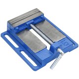 vidaXL Primež za vrtalni stroj moder 150 mm lito železo cene
