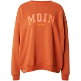 Derbe Sweater majica 'Moin' žuta / ciglasto crvena / svijetloroza