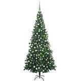  Umjetno božićno drvce LED sa setom kuglica 240 cm zeleno | shoptok.hr