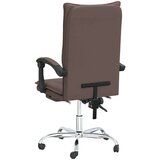  Uredski naslonjač od umjetne kože smeđi | shoptok.hr