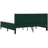  Okvir kreveta s madracem Tamnozelena 200 x 200 cm Baršun | Eponuda.ba