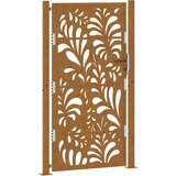 vidaXL Vrtna vrata 105x180cm preperevanje oblikovanje jeklenimi valovi | Shoptok.si