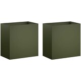 Vrtna saksija 2 kom. Maslinastozelena 50 x 30 x 40 cm | shoptok.hr