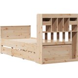  s regalom za knjige bez madraca 90x200 cm od borovine | shoptok.hr