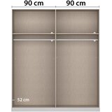 Modern Living Omara S Klasičnimi Vrati Artemis, Barva Hrasta, Bela | Shoptok.si