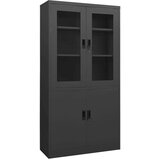 Pisarniška omara antracitna 90x40x180 cm jeklo, (20620421) | Shoptok.si