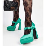 Gemre Green high block heel pumps Mikea | ePonuda.com