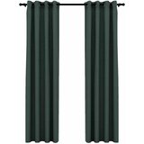  Zavjese za zamračivanje s prstenima 2 kom zelene 140 x 245 cm | shoptok.hr