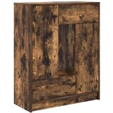  Komoda s predali in vrati, dimljeni hrast, 73x31x90 cm | Shoptok.si