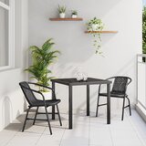 vidaXL 3-dijelni set vrtne blagovaonice crni poli ratan | shoptok.hr