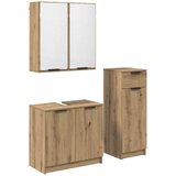  Set namještaja za kupaonicu s ladicama 3 pcs Umjetnički hrast | shoptok.hr