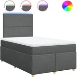  box spring s madracem tamnosivi 120 x 190 cm tkanina | shoptok.hr