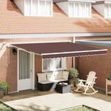 Tenda na automatsko uvlačenje s LED smeđa 400 x 300 cm | shoptok.hr